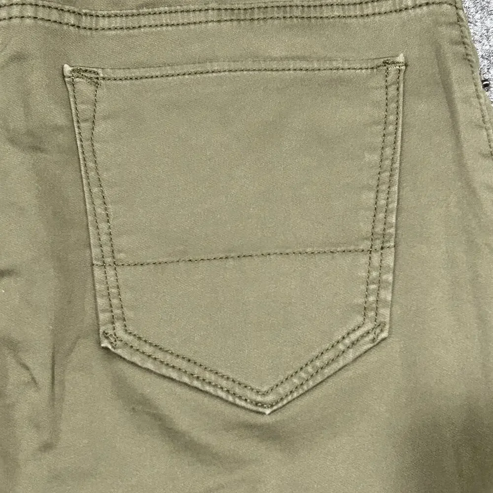 Banana Republic Men's Traveler Slim Fit Olive Green 5-Pocket Chino Pants 30x32